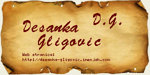 Desanka Gligović vizit kartica